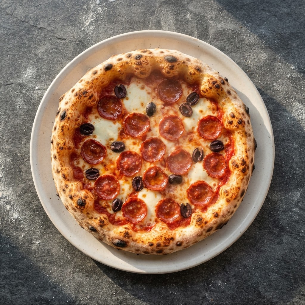 Pizza Diavola, vista dall’alto